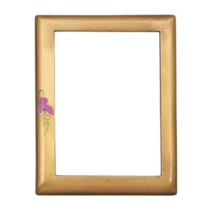 Cornice porta-foto rettangolare decorata – Linea Idria Iris – Bronzo
