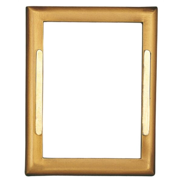 Cornice porta-foto rettangolare con decorazione dorata - Linea Cotile - Bronzo