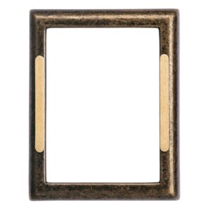 Cornice porta-foto rettangolare – Finitura glitter con decorazione bronzo – Linea Cotile – Bronzo