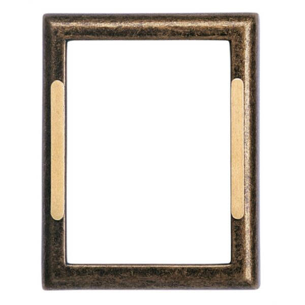 Cornice porta-foto rettangolare - Finitura glitter con decorazione bronzo - Linea Cotile - Bronzo