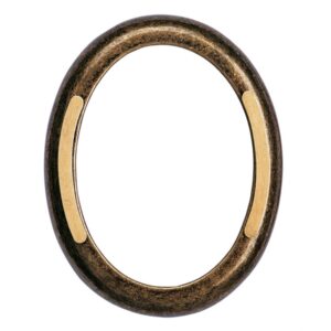 Cornice porta-foto ovale con decorazione bronzo – Finitura Glitter – Linea Cotile – Bronzo