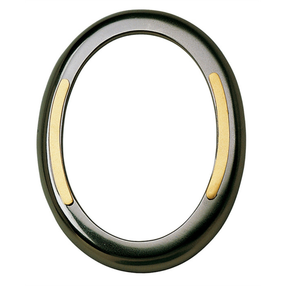0000026 cornice ovale mercurio con applicazione in oro 1000