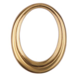 Cornice porta-foto ovale – Doppio bordo – Bronzo