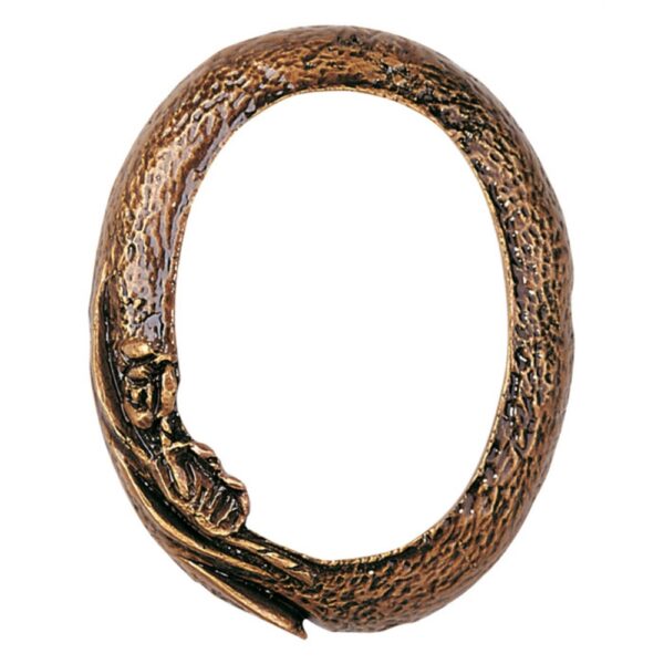 Cornice porta-foto ovale - Linea Keliche - Bronzo cera persa