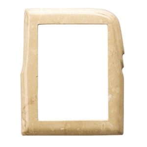 Cornice porta-foto rettangolare – Finitura marmo Botticino – Linea Olla – Bronzo