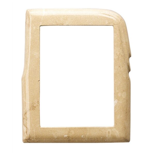 Cornice porta-foto rettangolare - Finitura marmo Botticino - Linea Olla - Bronzo