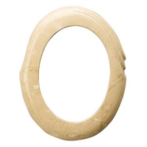 Cornice porta-foto ovale – Finitura marmo Botticino – Linea Olla – Bronzo