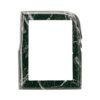 Cornice porta-foto rettangolare - Finitura marmo Nero Marquinia - Linea Olla - Bronzo