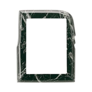 Cornice porta-foto rettangolare – Finitura marmo Nero Marquinia – Linea Olla – Bronzo