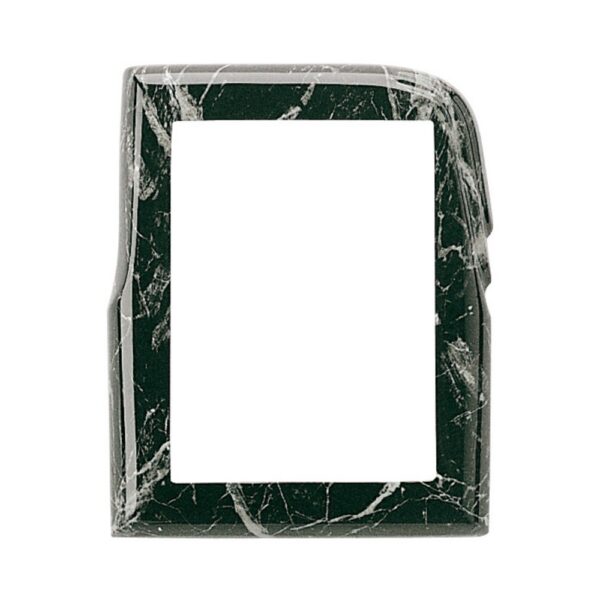 Cornice porta-foto rettangolare - Finitura marmo Nero Marquinia - Linea Olla - Bronzo