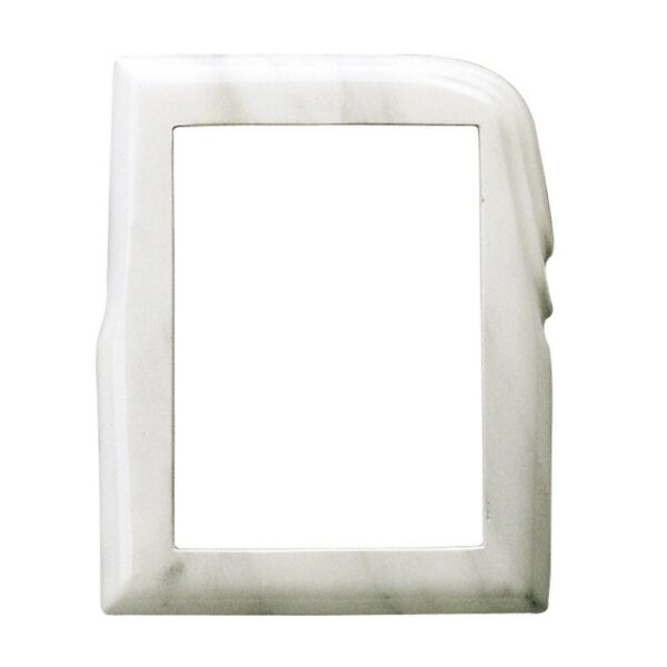 Cornice porta-foto rettangolare - Finitura marmo Carrara - Linea Olla - Bronzo