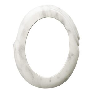 Cornice porta-foto ovale – Finitura marmo Carrara – Linea Olla – Bronzo