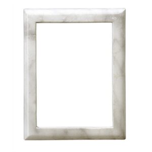 Cornice porta-foto rettangolare – Finitura marmo Carrara – Linea Cotile – Bronzo