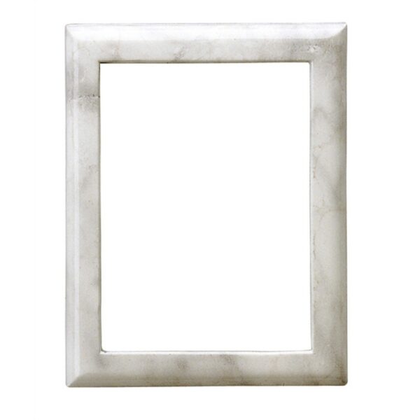 Cornice porta-foto rettangolare - Finitura marmo Carrara - Linea Cotile - Bronzo