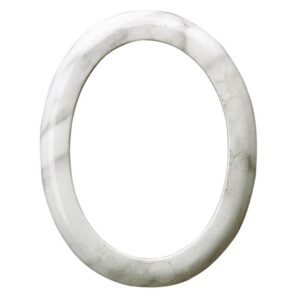 Cornice porta-foto ovale – Finitura marmo Carrara – Linea Cotile – Bronzo