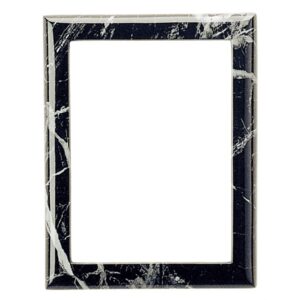 Cornice porta-foto rettangolare – Finitura marmo Nero Marquinia – Linea Cotile – Bronzo