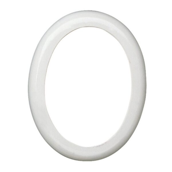 Cornice porta-foto ovale finitura bianca - Linea Olpe - Bianco