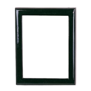 Cornice porta-foto rettangolare – Finitura nera – Linea Olpe – Bronzo