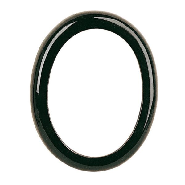 Cornice porta-foto ovale - Finitura nera - Linea Olpe - Bronzo