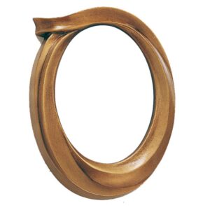 Cornice porta-foto ovale – Linea Pelike – Bronzo