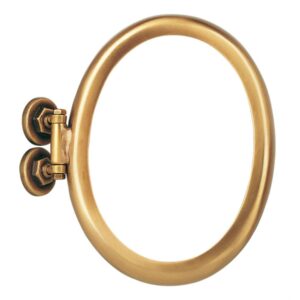 Cornice porta-foto ovale in bronzo orientabile (con cerniera)