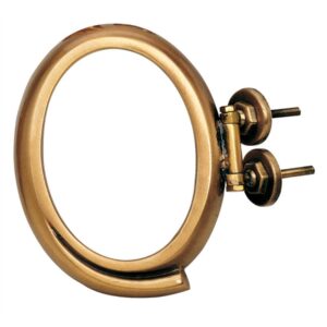 Cornice porta-foto ovale in bronzo orientabile (con cerniera) – Linea Idria Bronzo