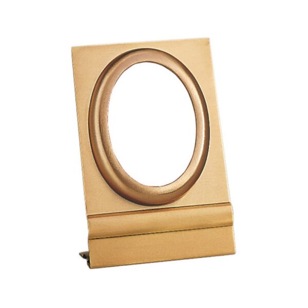 Cornice porta-foto ovale - Montaggio a terra - Linea Olpe - Bronzo