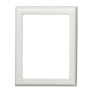 Cornice porta-foto rettangolare – Finitura bianca – Linea Olpe Bianco – Bronzo