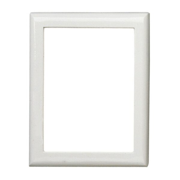 Cornice porta-foto rettangolare - Finitura bianca - Linea Olpe Bianco - Bronzo