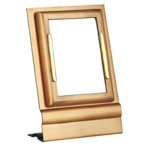 Cornice porta-foto rettangolare con decorazione dorata – Montaggio a terra – Linea Cotile – Bronzo