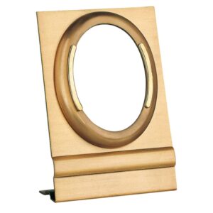 Cornice porta-foto ovale con decorazione in oro – Montaggio a terra – Linea Cotile – Bronzo