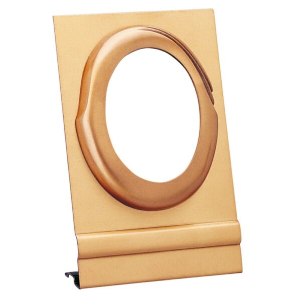 Cornice porta-foto ovale - Montaggio a terreno - Linea Olla - Bronzo