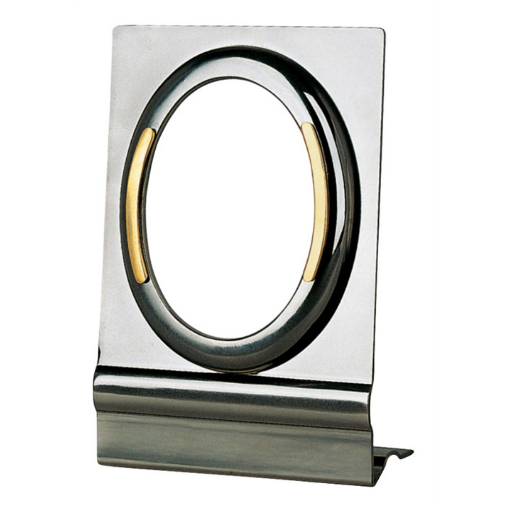 0000090 cornice ovale mercurio con applicazione in oro 1000