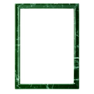 Cornice porta-foto rettangolare in bronzo – Finitura marmo Verde Guatemala – Bordo sottile