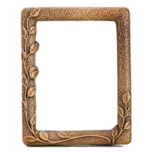 Cornice porta-foto rettangolare decorata – Linea Meg – Bronzo Shell Moulding