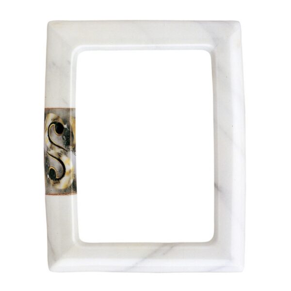 Cornice porta-foto rettangolare - Linea Millennium - Porcellana