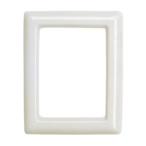 Cornice porta-foto rettangolare bianca – Porcellana