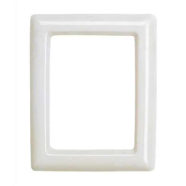Cornice porta-foto rettangolare bianca - Porcellana