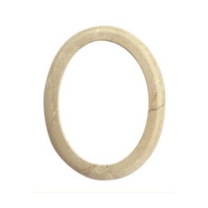 Cornice porta-foto ovale in bronzo – Finitura marmo Botticino