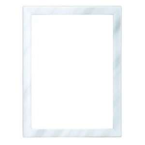 Cornice porta-foto rettangolare in bronzo – Finitura marmo Carrara – Bordo sottile