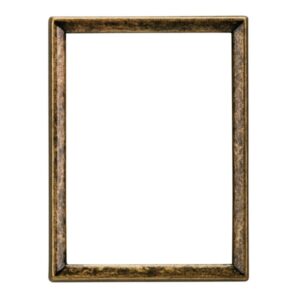 Cornice porta-foto rettangolare in bronzo – Finitura bronzo glitter – Bordo sottile