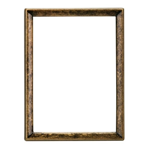 Cornice porta-foto rettangolare in bronzo - Finitura bronzo glitter - Bordo sottile