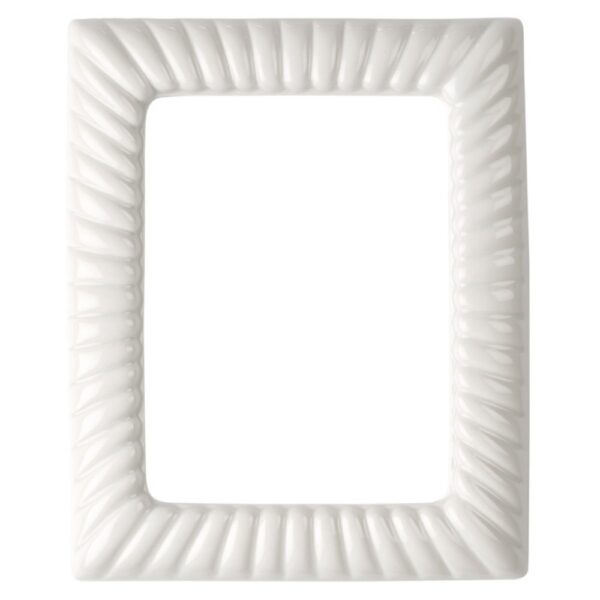 Cornice porta-foto rettangolare - Linea Impero - Bianco - Porcellana