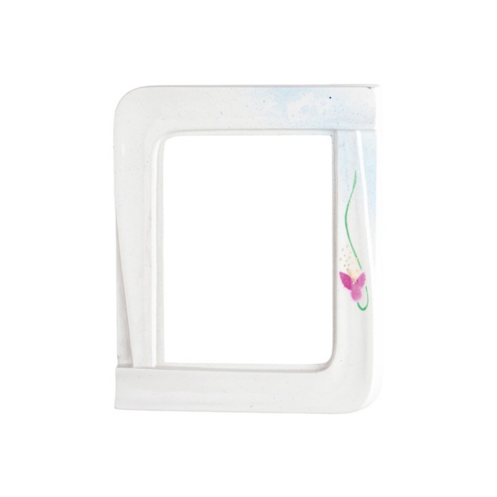 0002006 cornice rettangolare bianca decorata 1000