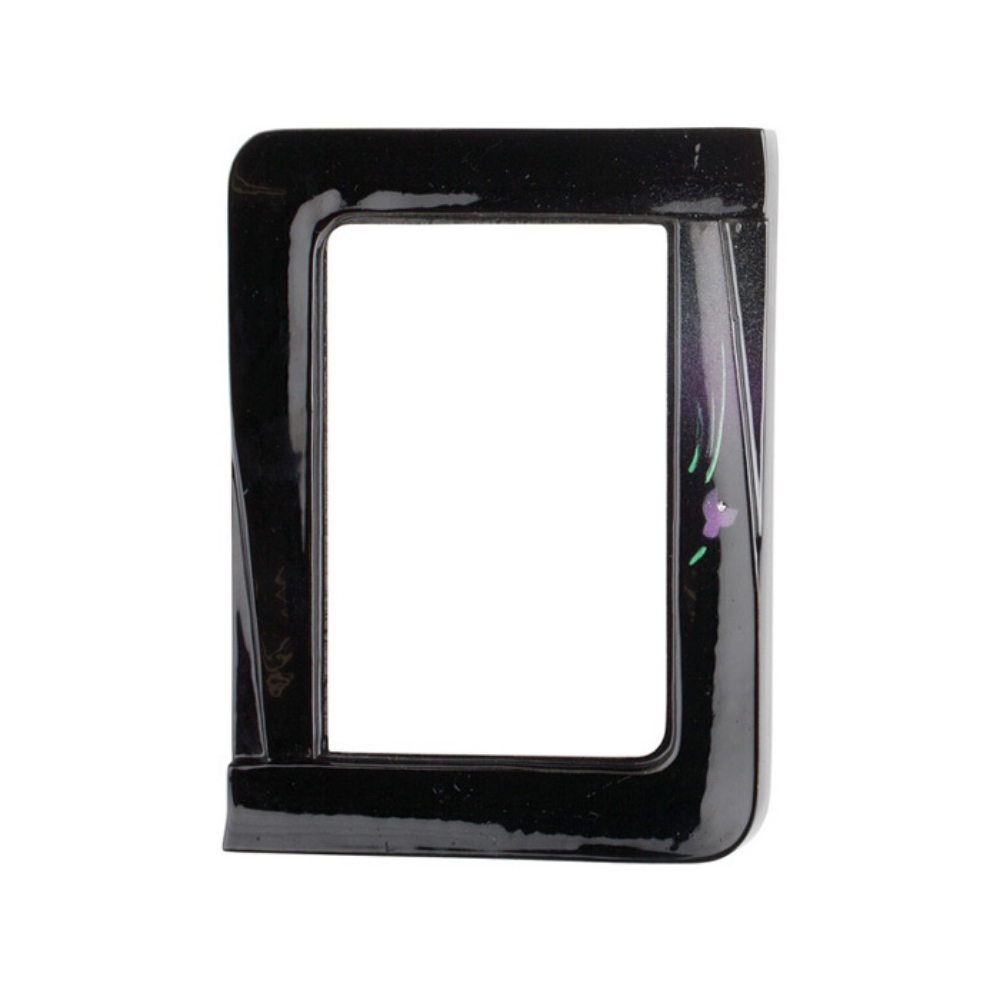 0002010 cornice rettangolare nera decorata iris linea idria iris 1000
