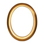 0002528 cornice in bronzo formato ovale linea olpe cm 9x12 a parete 1000