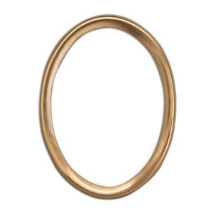 Cornice porta-foto ovale bordo sottile – Bronzo lucido