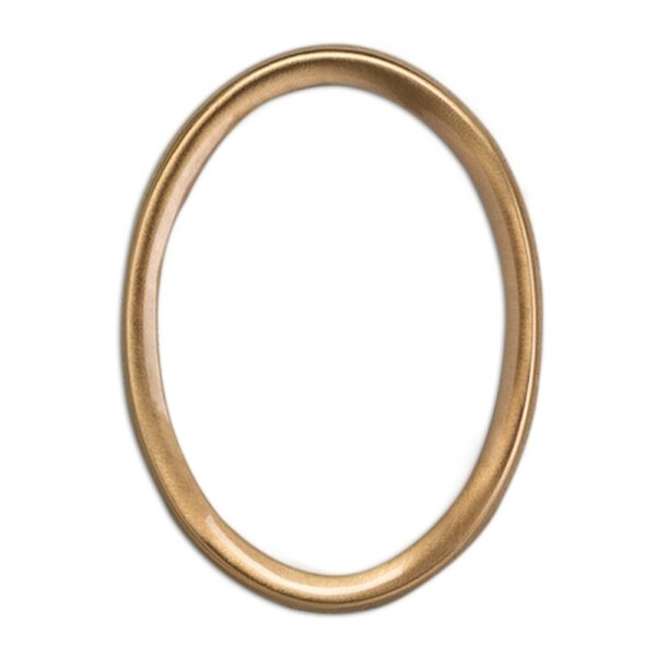 Cornice porta-foto ovale bordo sottile - Bronzo lucido