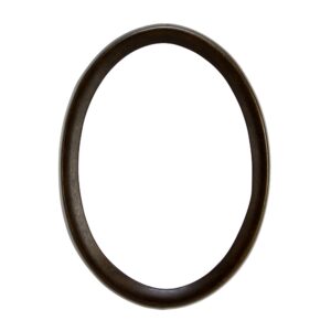 Cornice porta-foto ovale bordo sottile – Bronzo patinato