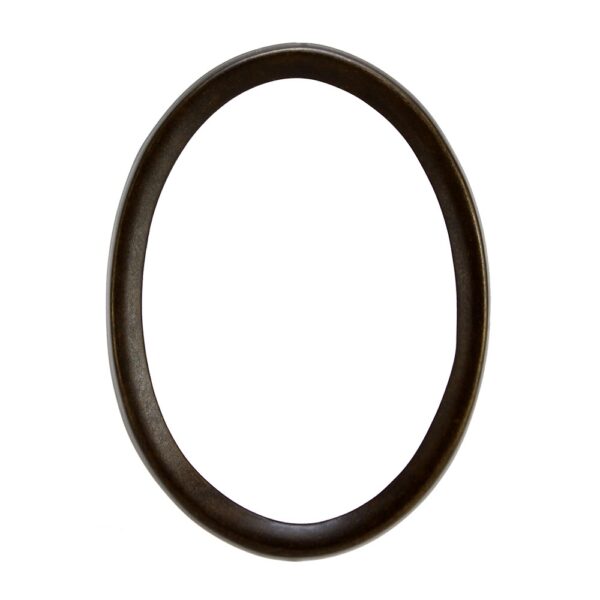 Cornice porta-foto ovale bordo sottile - Bronzo patinato